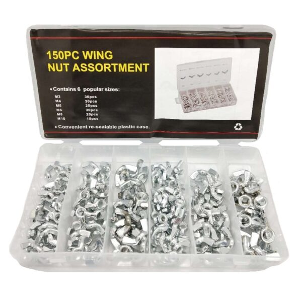 Σετ παξιμάδια πεταλούδα - 150pcs - 678177 - GoodFlix