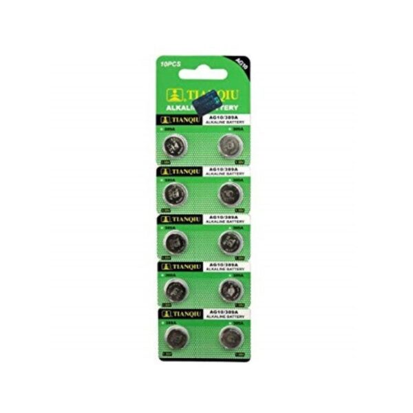 Αλκαλικές μπαταρίες - AG10/389A - 1.55V - 10pcs - 681101 - GoodFlix
