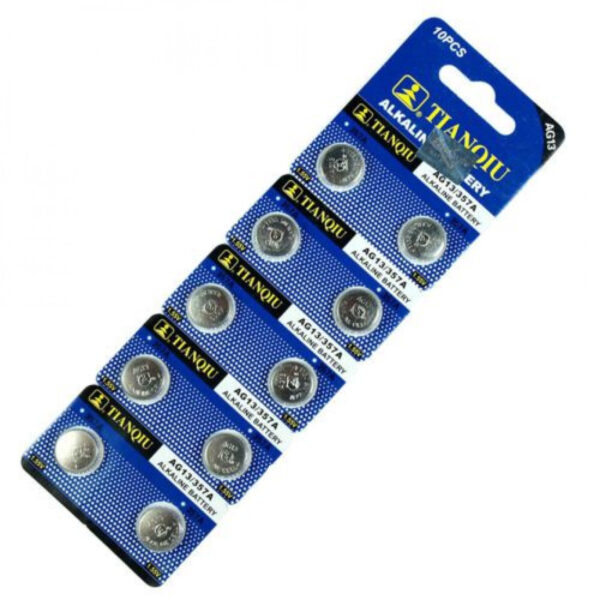 Αλκαλικές μπαταρίες - AG13 - LR44 - 1.5V - 10pcs - 681132 - GoodFlix