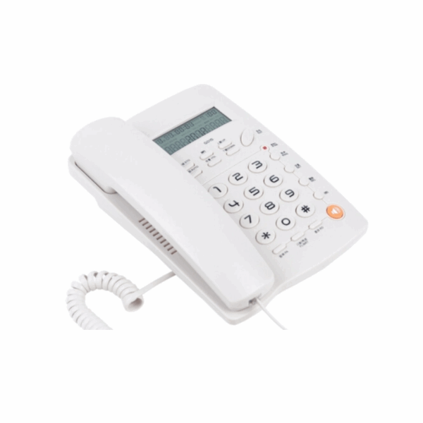 Ενσύρματο σταθερό τηλέφωνο - OHO-03 - 690033 - White - GoodFlix