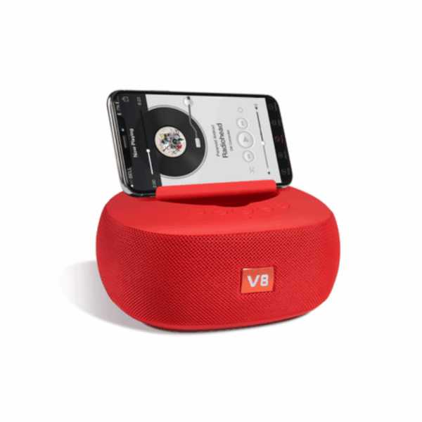 Ασύρματο ηχείο Bluetooth με βάση smarphone - V8 - 716880 - Red - GoodFlix