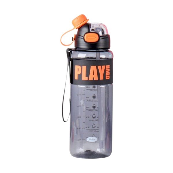 Φορητό παγούρι πλαστικό - 800ml - 722412 - Black - GoodFlix