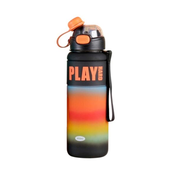 Φορητό παγούρι πλαστικό - 800ml - 722429 - Black - GoodFlix