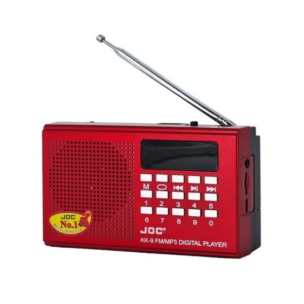Επαναφορτιζόμενο ραδιόφωνο - JOC-KK9 - 370175 - Red - GoodFlix