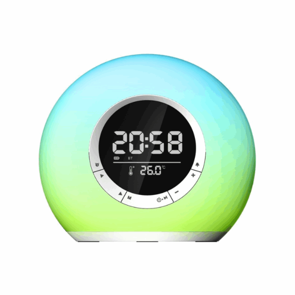 Ασύρματο ηχείο Bluetooth LED & ψηφιακό ρολόι - P11 - 810804 - GoodFlix