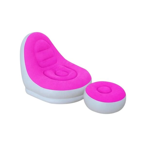 Φουσκωτή πολυθρόνα με υποπόδιο - 812358 - Pink - GoodFlix
