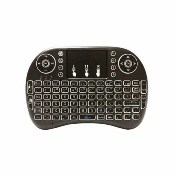 Ασύρματο mini πληκτρολόγιο με Αγγλικό Touchpad - i8 - 882788 - Black - GoodFlix