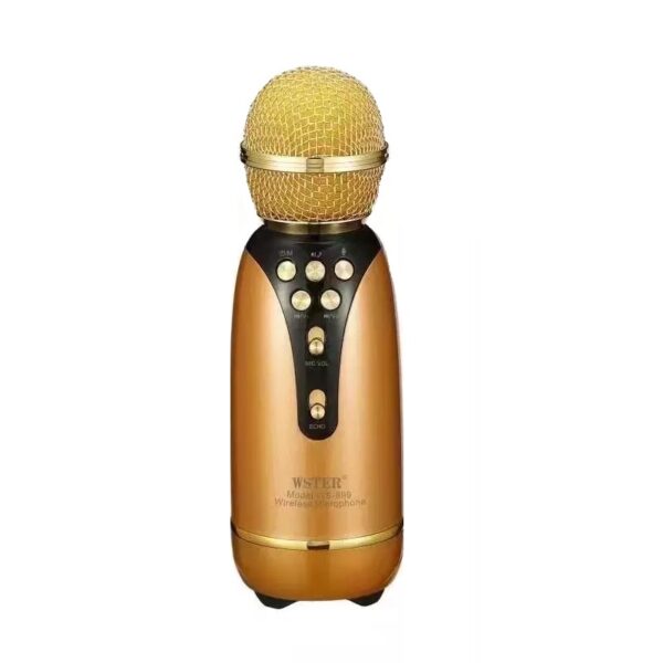 Ασύρματο μικρόφωνο Karaoke - WS-899 - Weisre - 883358 - Gold - GoodFlix
