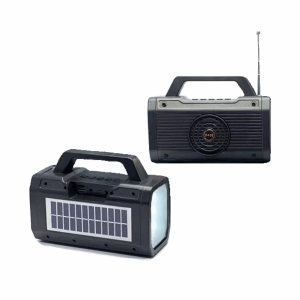 Ασύρματο ηχείο Bluetooth με ηλιακό πάνελ - P418 - 884676 - Black - GoodFlix