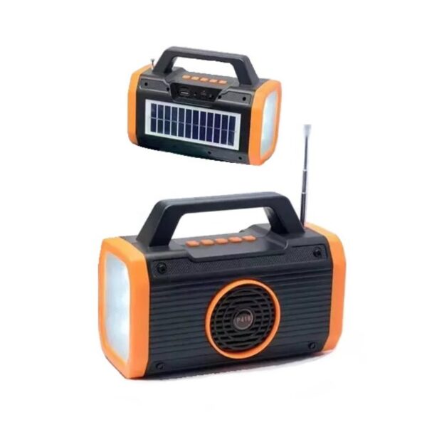 Ασύρματο ηχείο Bluetooth με ηλιακό πάνελ - P418 - 884676 - Yellow - GoodFlix