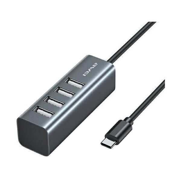 Αντάπτορας USB 2.0 Hub με 4 θύρες - Type-C - CL-122T - AWEI - 888070 - GoodFlix