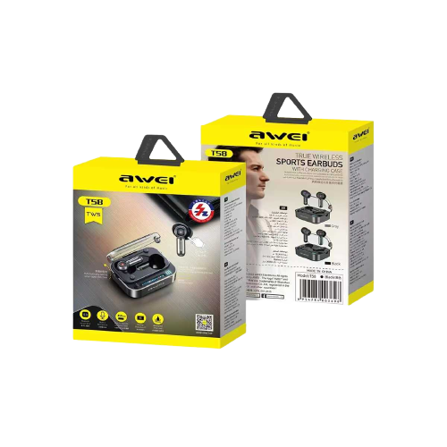 Ασύρματα ακουστικά Bluetooth με θήκη φόρτισης - T58 - Awei - 888766 - GoodFlix