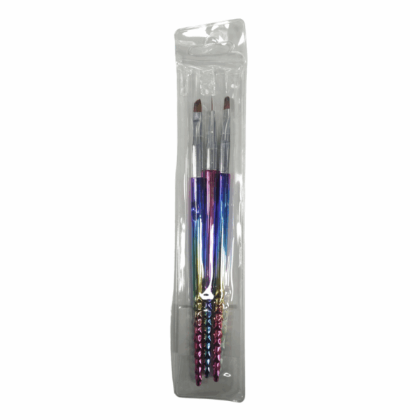 Σετ πινέλα μανικιούρ Nail Art - B105 - 3pcs - 910457 - GoodFlix