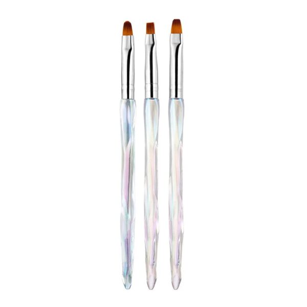 Σετ πινέλα μανικιούρ Nail Art - B111 - 3pcs - 910471 - GoodFlix