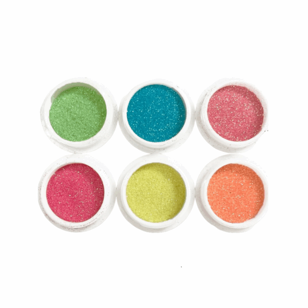 Σετ Glitter νυχιών Nail Art - Neon Glitter - 6pcs - 910594 - GoodFlix