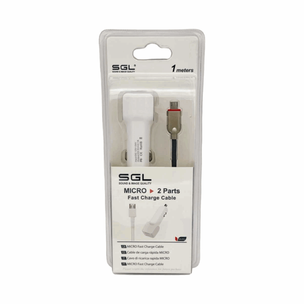 Φορτιστής αναπτήρα αυτοκινήτου με 2 θύρες USB - Micro USB - FA13-V2 - 1m - 099620 - GoodFlix