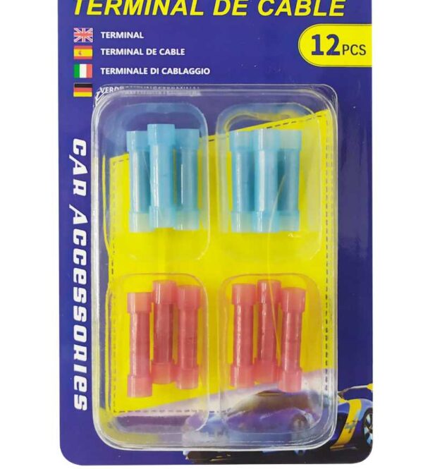 Σετ ακροδέκτες καλωδίων κυλινδρικοί - Male & Female - 12pcs - 142917 - GoodFlix