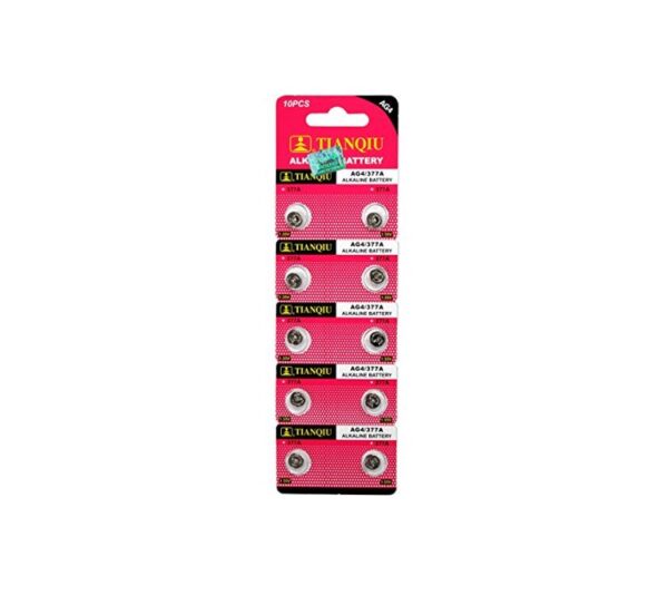 Αλκαλικές μπαταρίες - AG4/LR626H/377A - 1.5V - 10pcs - 681040 - GoodFlix