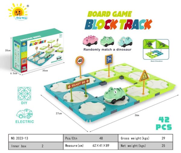 Επιτραπέζιο παιχνίδι - Block Track - 42pcs - 2023-13 - 677103 - GoodFlix