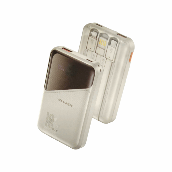 Powerbank - P64K - 10.000mah - 22.5W - AWEI - 012911 - White - GoodFlix
