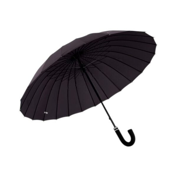 Αυτόματη ομπρέλα μπαστούνι - 24K - Tradesor - 111428 - Black - GoodFlix