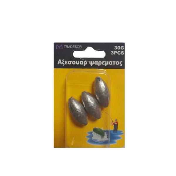 Βαρίδια αλιείας - 20gr - 4pcs - 830156 - GoodFlix
