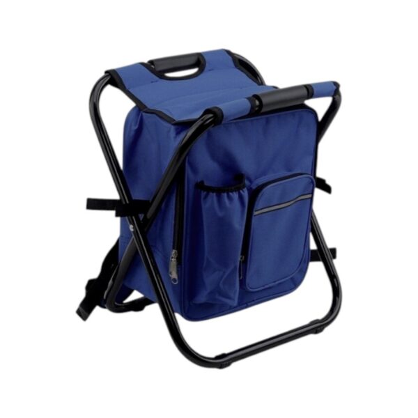 Πτυσσόμενο σκαμπό και σακίδιο camping - 1344 - 170105 - Dark Blue - GoodFlix