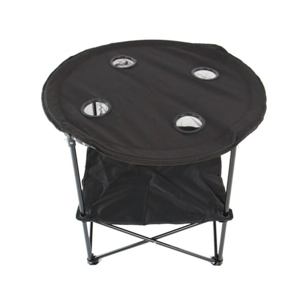 Πτυσσόμενο τραπέζι camping υφασμάτινο - 2031 - 170150 - Black - GoodFlix