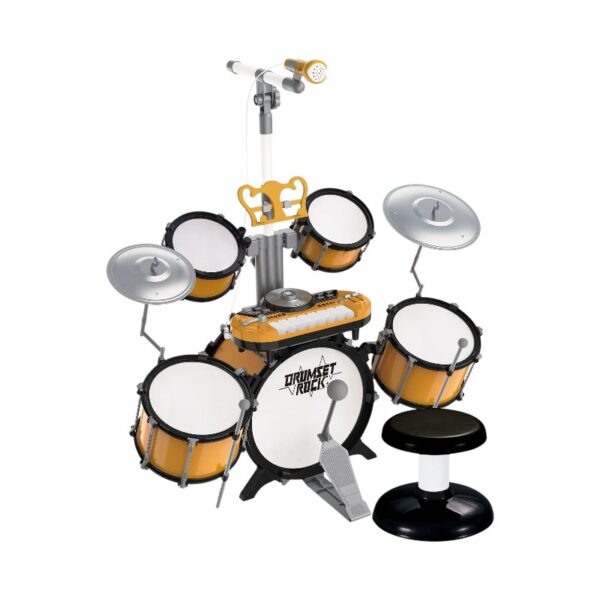 Παιδικό σετ Drums - Jazz Drum - 1902 - 215162 - Gold - GoodFlix