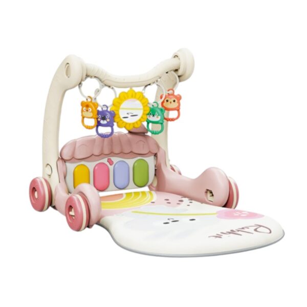 Βρεφικό γυμναστήριο & στράτα - 2in1 - 368-45B - 215344 - Pink - GoodFlix
