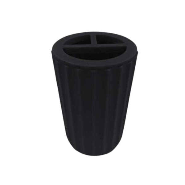 Θήκες οδοντόβουρτσας πλαστικές σε σετ 5Χ - Black - 21776 - GoodFlix