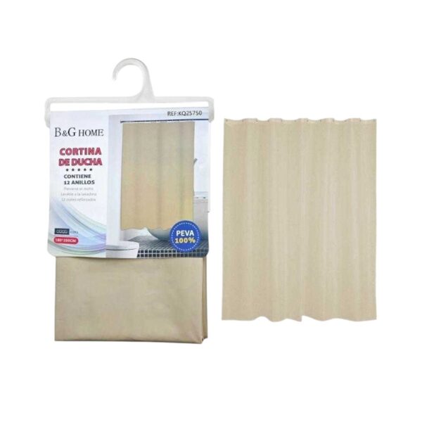 Κουρτίνα μπάνιου - Beige - 1.8x1.8m - 25749 - GoodFlix