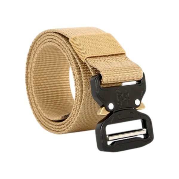 Ζώνη στρατιωτικού τύπου - Y1 - 270614 - Beige - GoodFlix