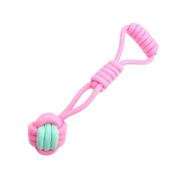 Παιχνίδι σκύλου σχοινί με μπάλα - 27cm - 12pcs - 550583 - GoodFlix