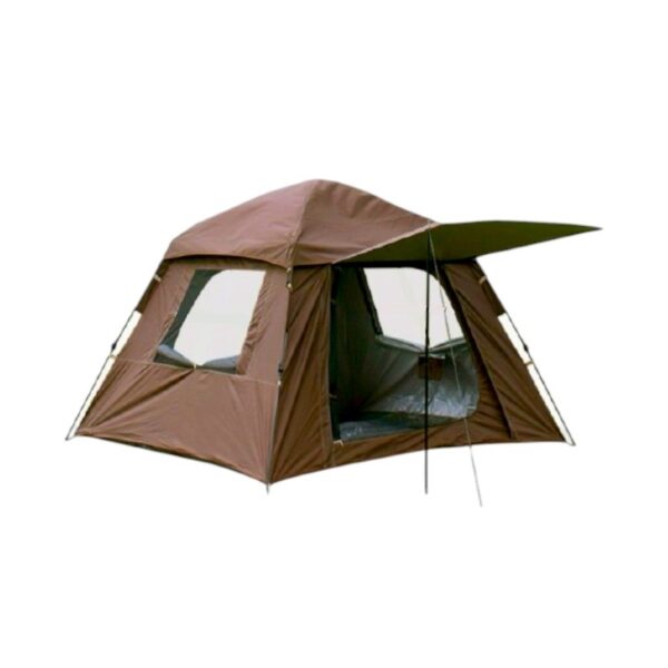 Σκηνή Camping 6 ατόμων με σκίαστρα - YB3022 - 3x3m - 960026 - Brown - GoodFlix