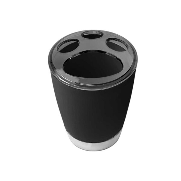 Θήκες οδοντόβουρτσας πλαστικές σε σετ 5Χ - Black - 21800 - GoodFlix