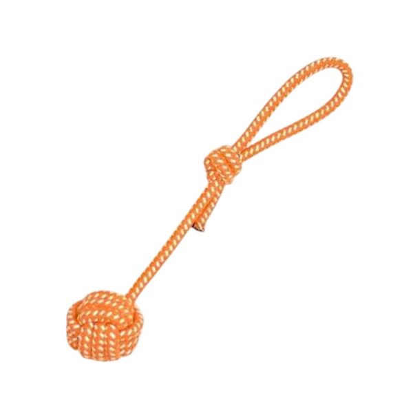 Παιχνίδι σκύλου σχοινί με μπάλα - 40cm - 12pcs - 550548 - GoodFlix