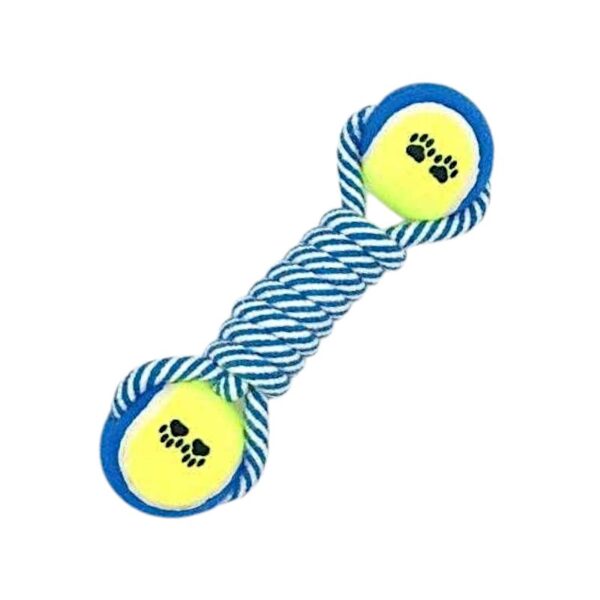 Παιχνίδι σκύλου σχοινί με μπάλες - 23cm - 12pcs - 550567 - GoodFlix