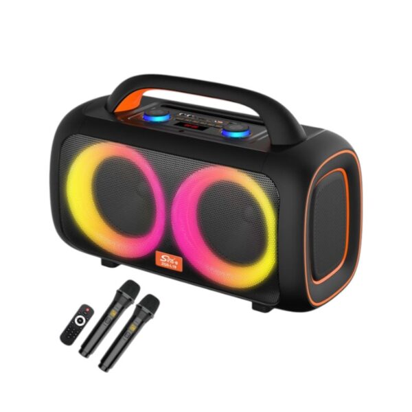 Φορητό ηχείο subwoofer με 2 μικρόφωνα Karaoke - ZQS-L19 - 801155 - GoodFlix