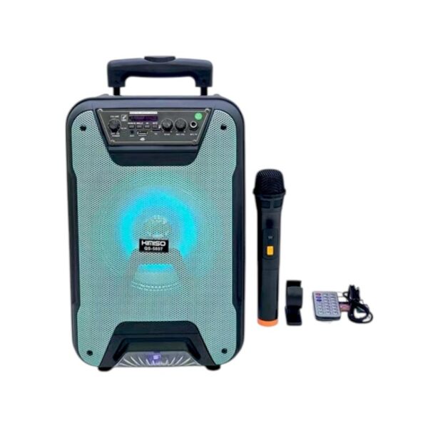 Φορητό ηχείο subwoofer με μικρόφωνο Karaoke - QS-5807 - 813072 - Blue - GoodFlix