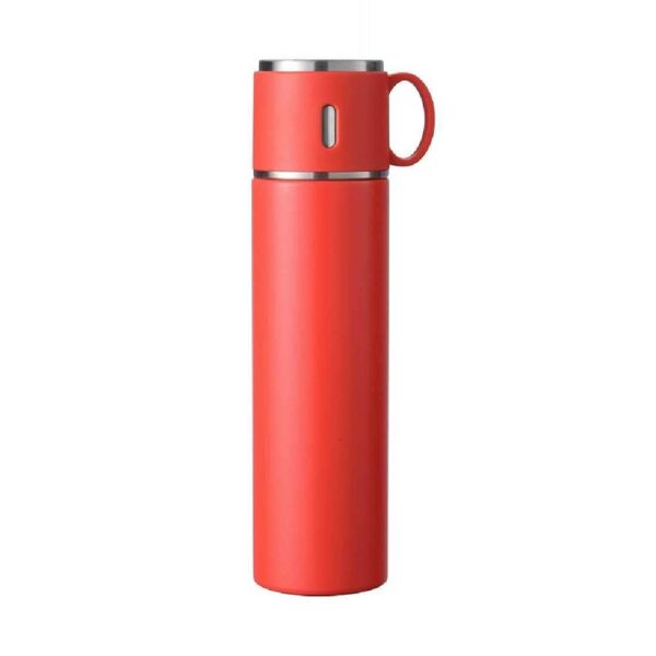 Φορητό παγούρι-θερμός με κούπα - 500ml - 954156 - Red - GoodFlix