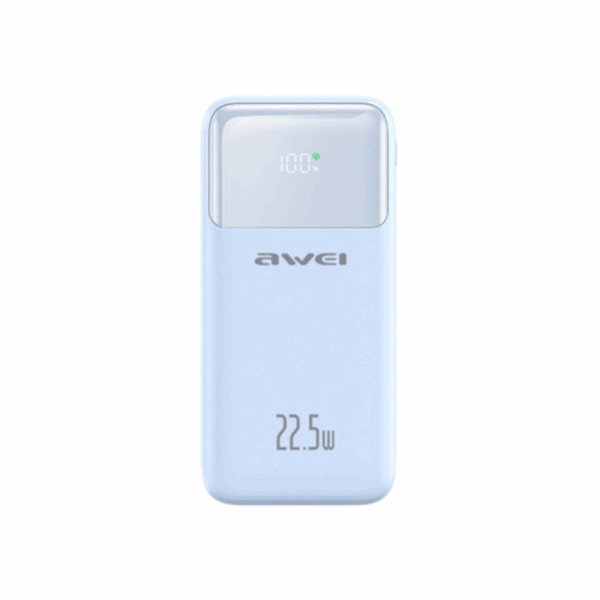 Powerbank - P106K - 10.000mah - 22.5W - AWEI - 005616 - Blue - GoodFlix