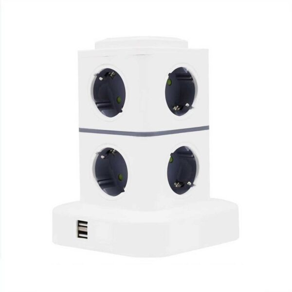 Κάθετο πολύπριζο 8 θέσεων - Σούκο - 2USB - 3m - RC-G8P - 008138 - GoodFlix