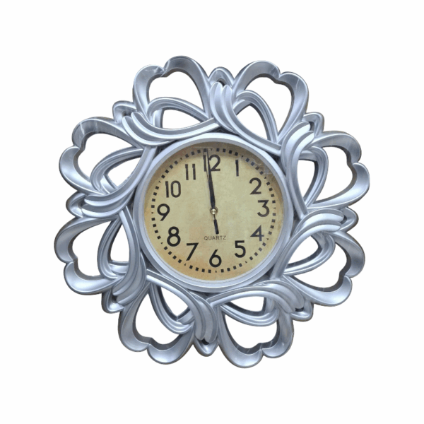 Ρολόι τοίχου Vintage - 871E - 008717 - Silver - GoodFlix