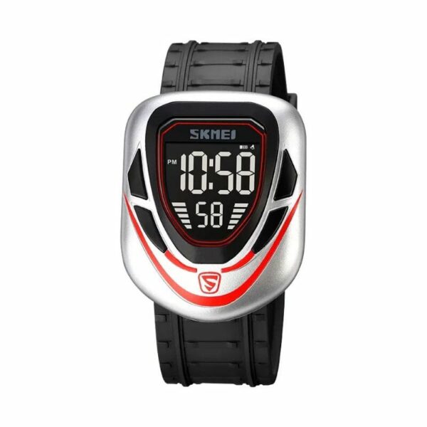 Ψηφιακό ρολόι χειρός – Skmei - 1833 - 018339 - Silver/Red - GoodFlix