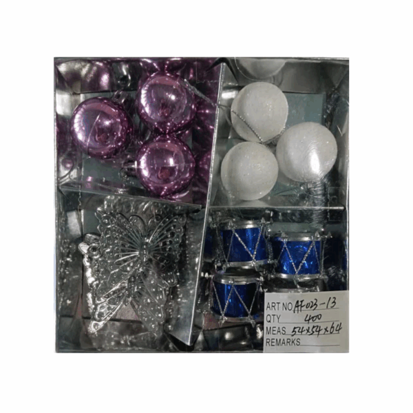 Σετ Χριστουγεννιάτικα στολίδια - 2.5cm - 14pcs - 023131 - GoodFlix