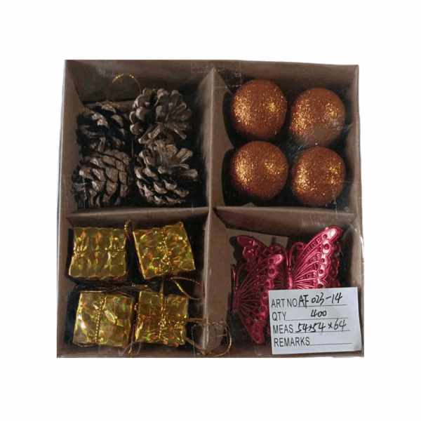 Σετ Χριστουγεννιάτικα στολίδια - 2.5cm - 16pcs - 023148 - GoodFlix