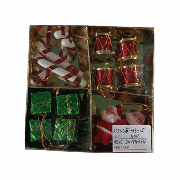 Σετ Χριστουγεννιάτικα στολίδια - 2.5cm - 14pcs - 023155 - GoodFlix