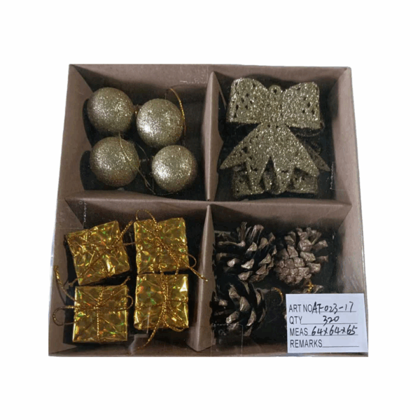 Σετ Χριστουγεννιάτικα στολίδια - 3cm - 16pcs - 023179 - GoodFlix