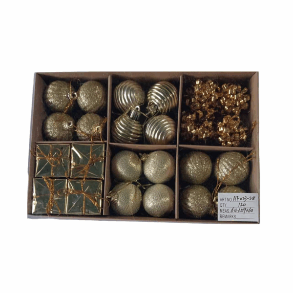 Σετ Χριστουγεννιάτικα στολίδια - 4cm - 24pcs - 023285 - GoodFlix